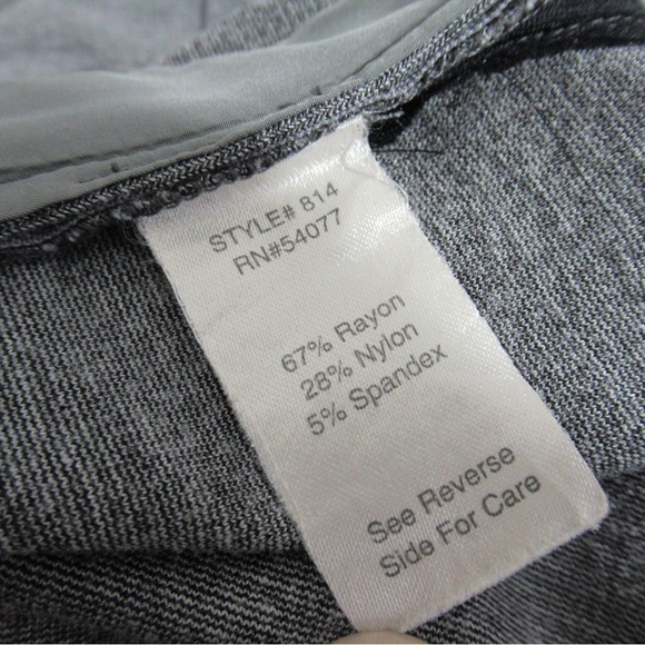 CAbi Newport Gray Slim Leg Pant Size 6 Style 814 - Picture 9 of 17